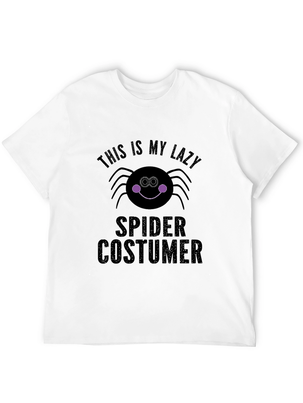 Lazy Spider Costume T-Shirt - Halloween Ready!