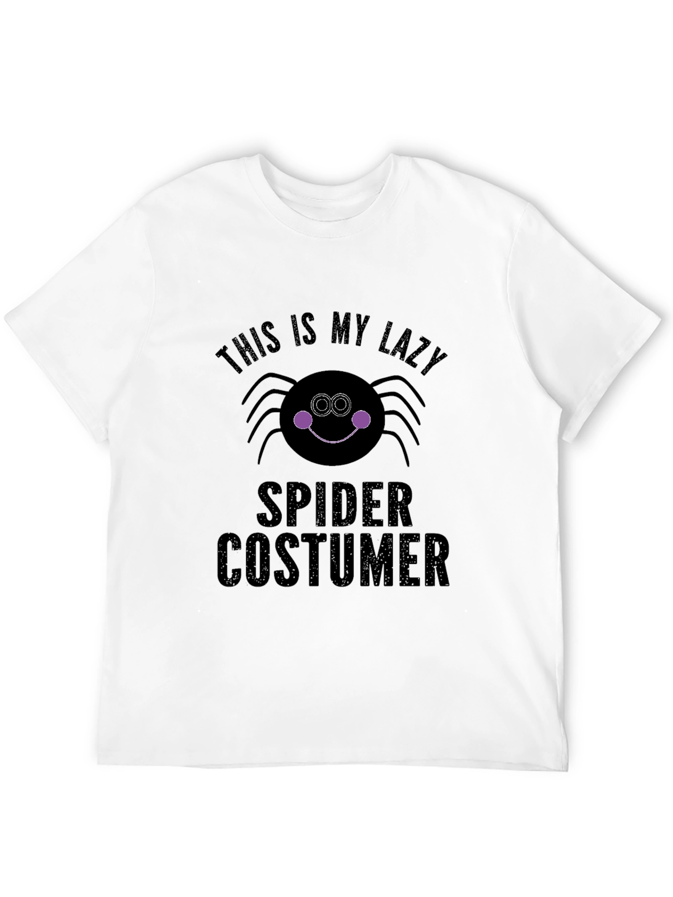 Lazy Spider Costume T-Shirt - Halloween Ready!