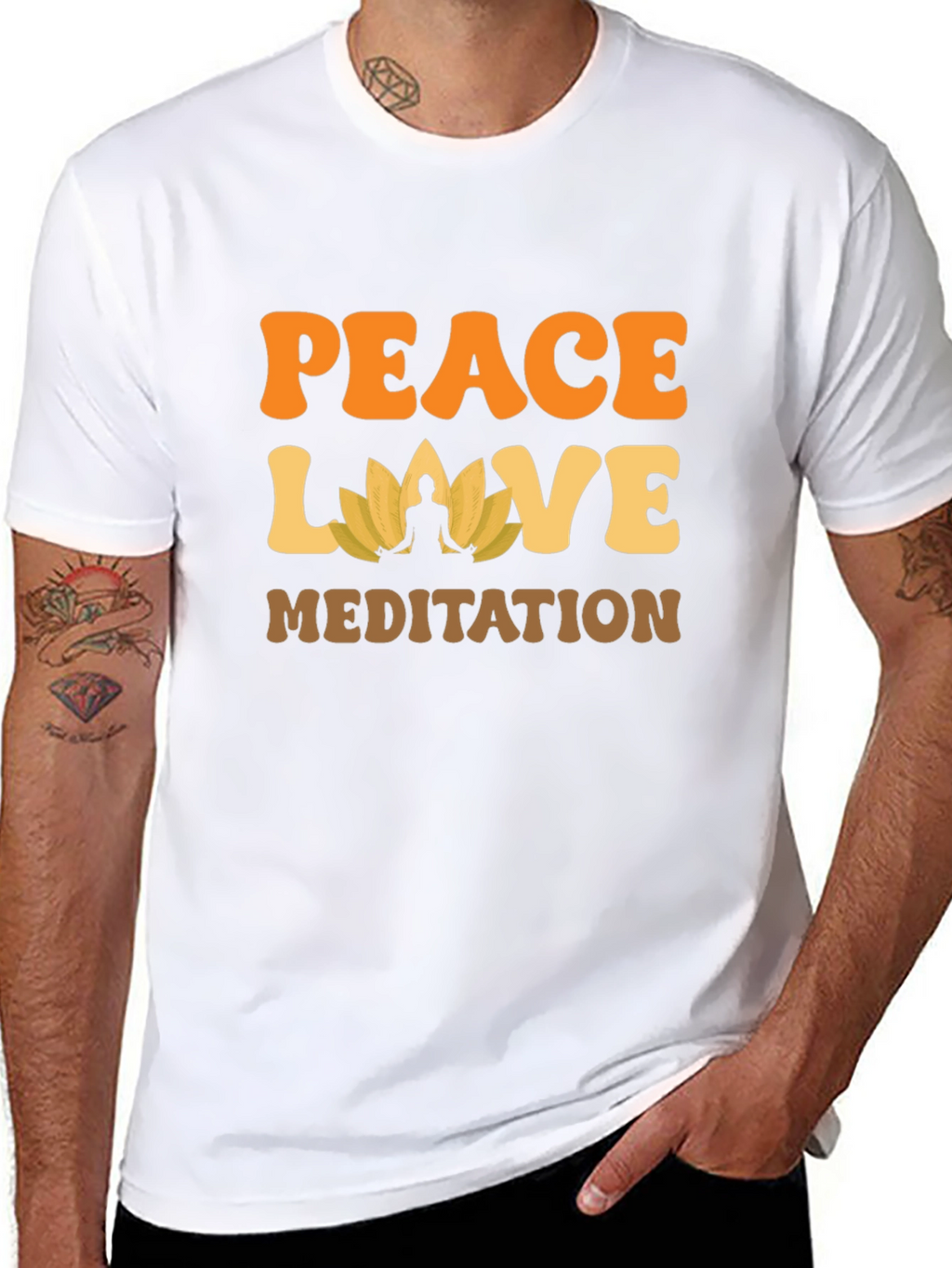 Peace Love Meditation T-Shirt