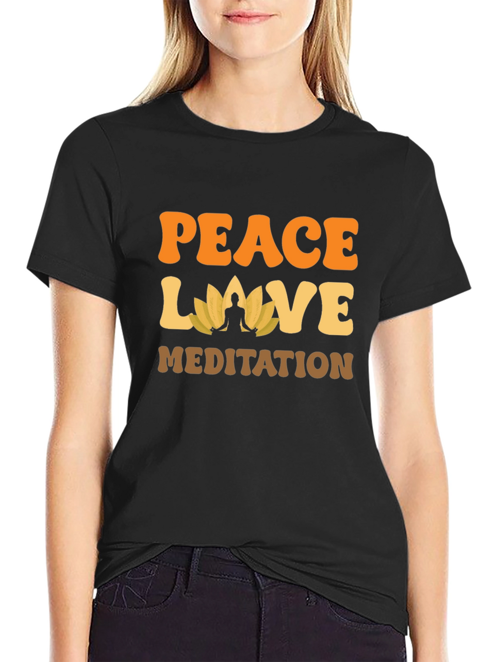 Peace Love Meditation T-Shirt