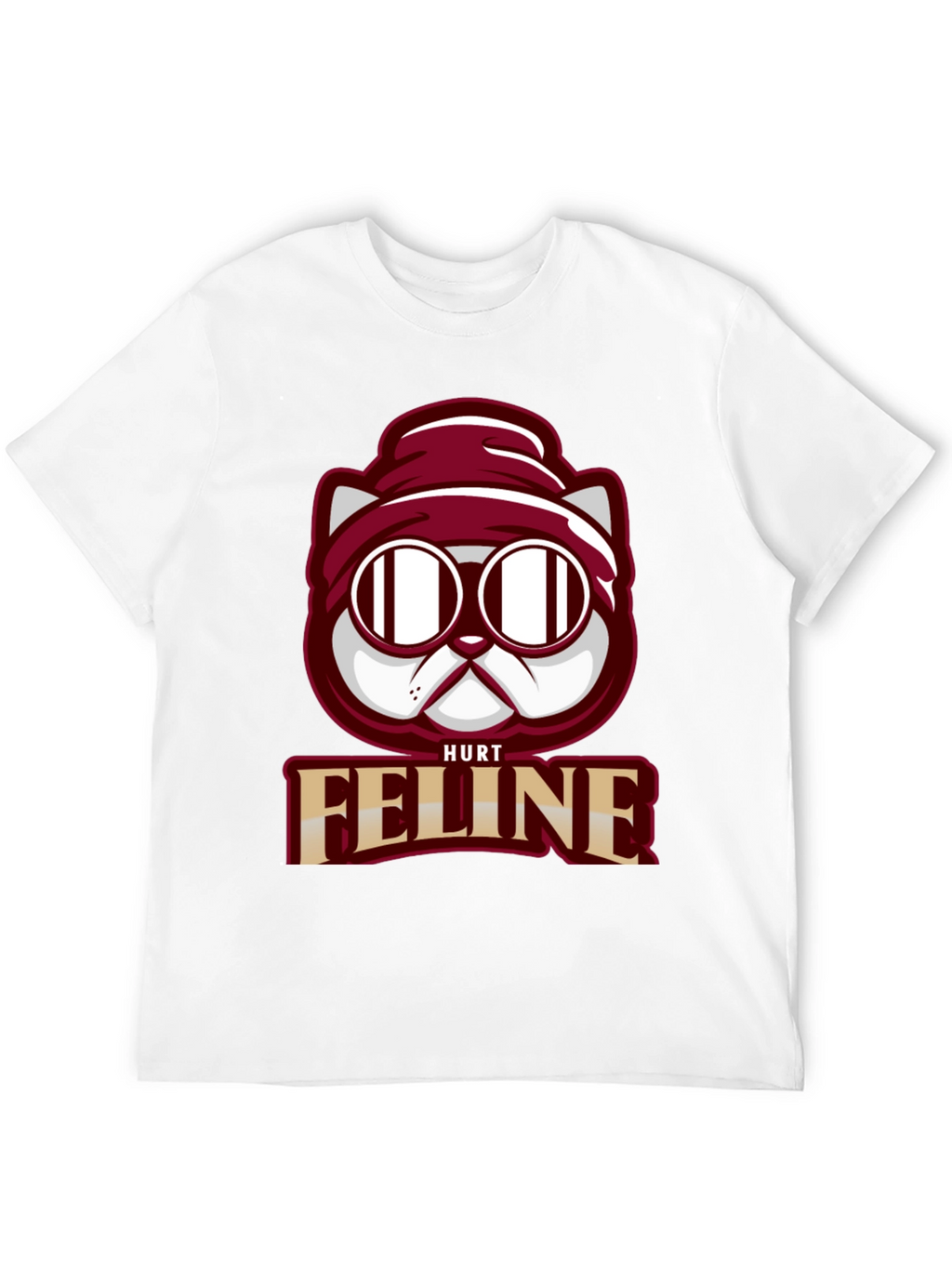 Hurt Feline T-Shirt - Cool Cat Graphic Tee