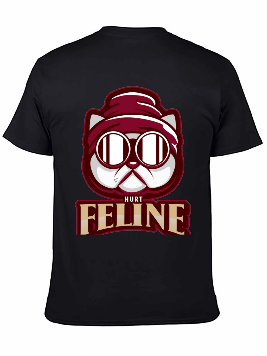 Hurt Feline T-Shirt - Cool Cat Graphic Tee