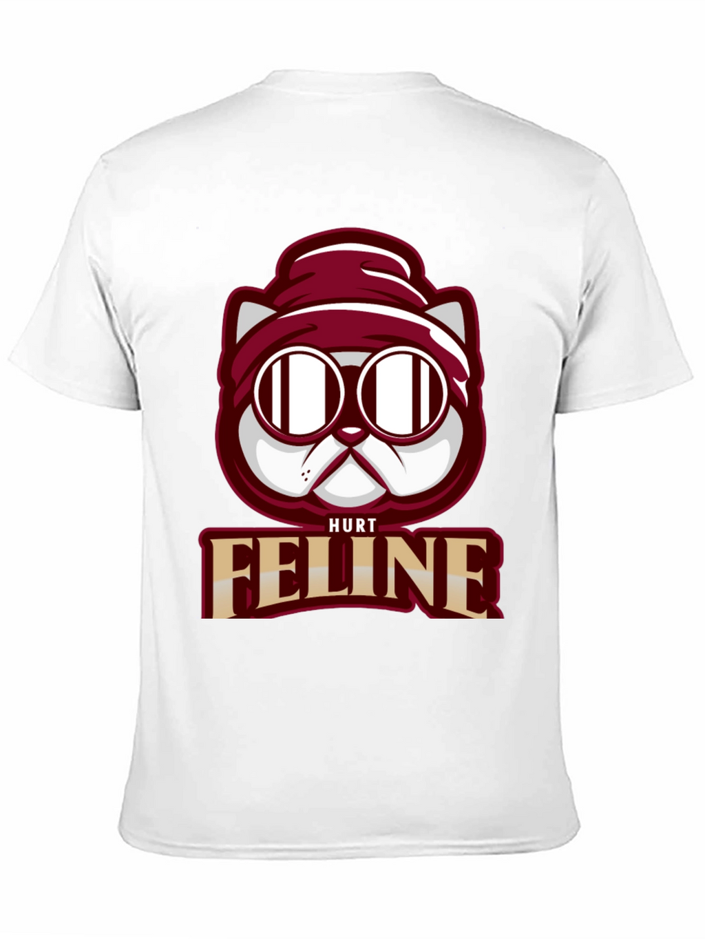 Hurt Feline T-Shirt - Cool Cat Graphic Tee