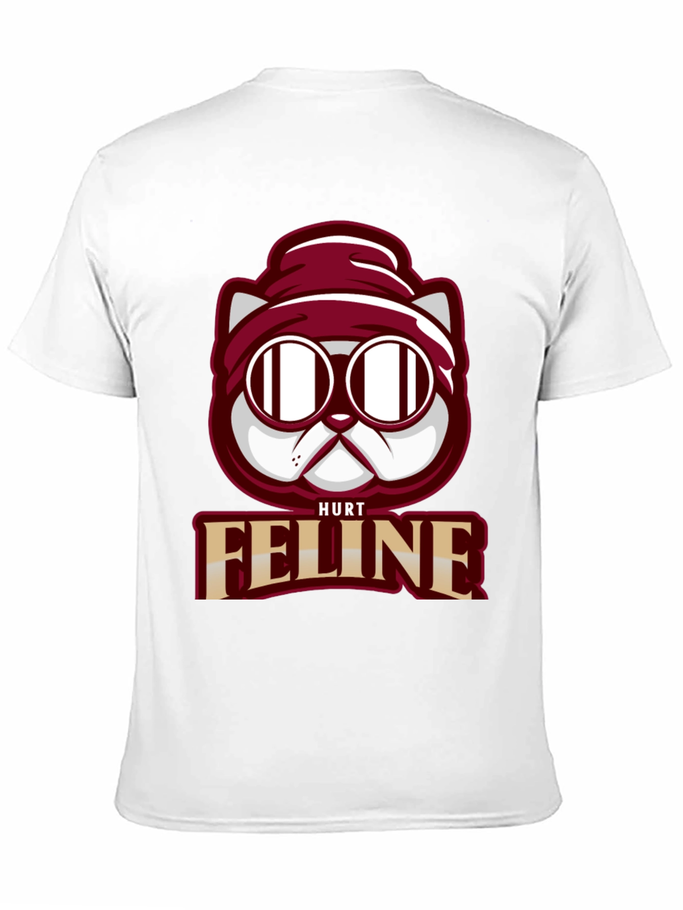 Hurt Feline T-Shirt - Cool Cat Graphic Tee
