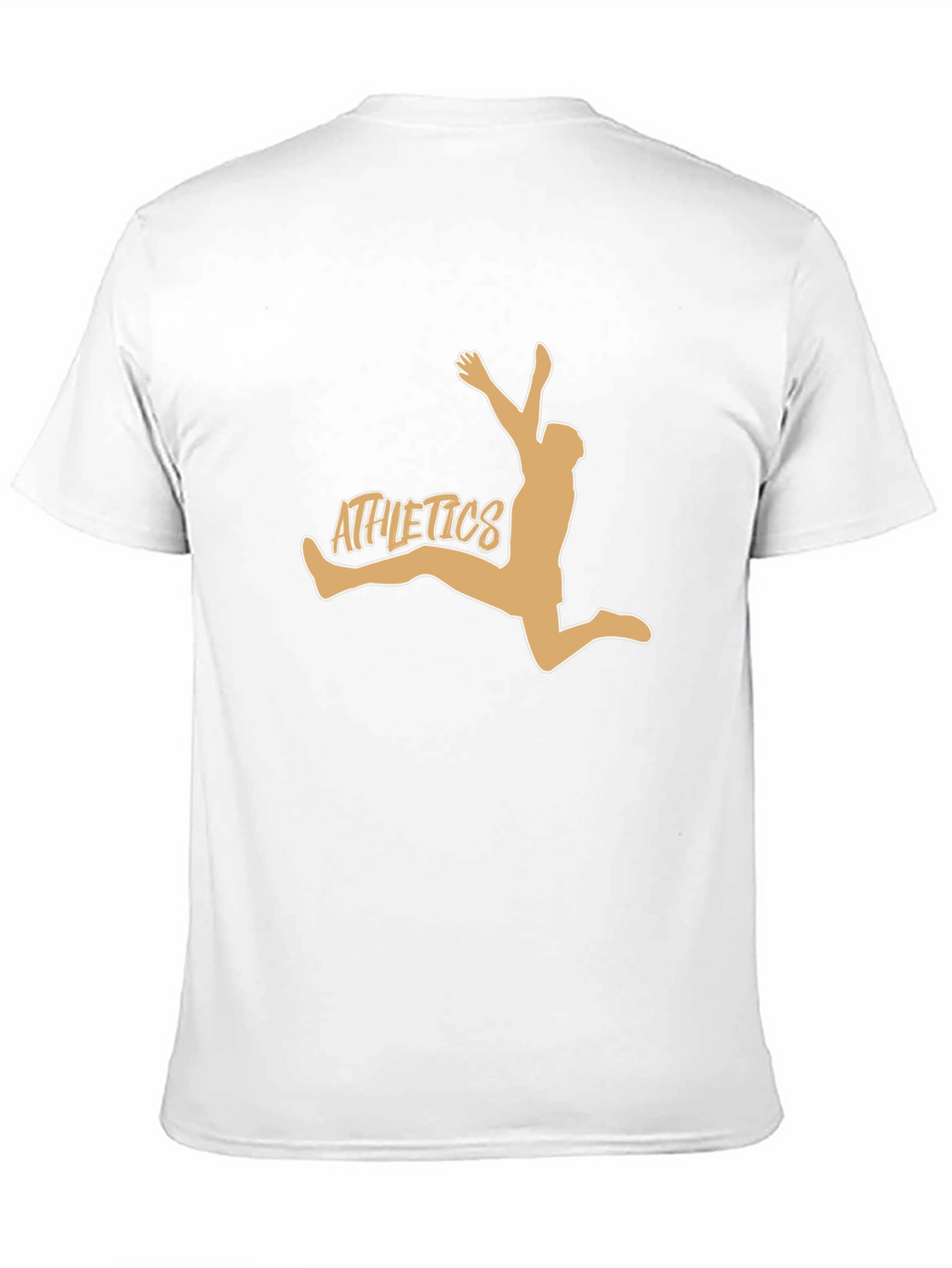 Athletics Graphic Tee - Black Cotton Blend T-Shirt