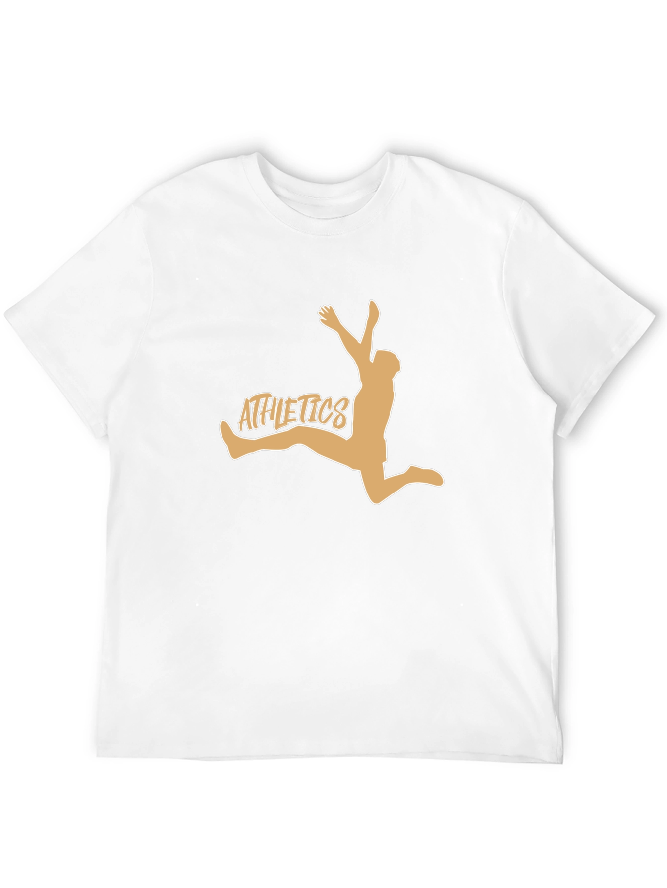 Athletics Graphic Tee - Black Cotton Blend T-Shirt