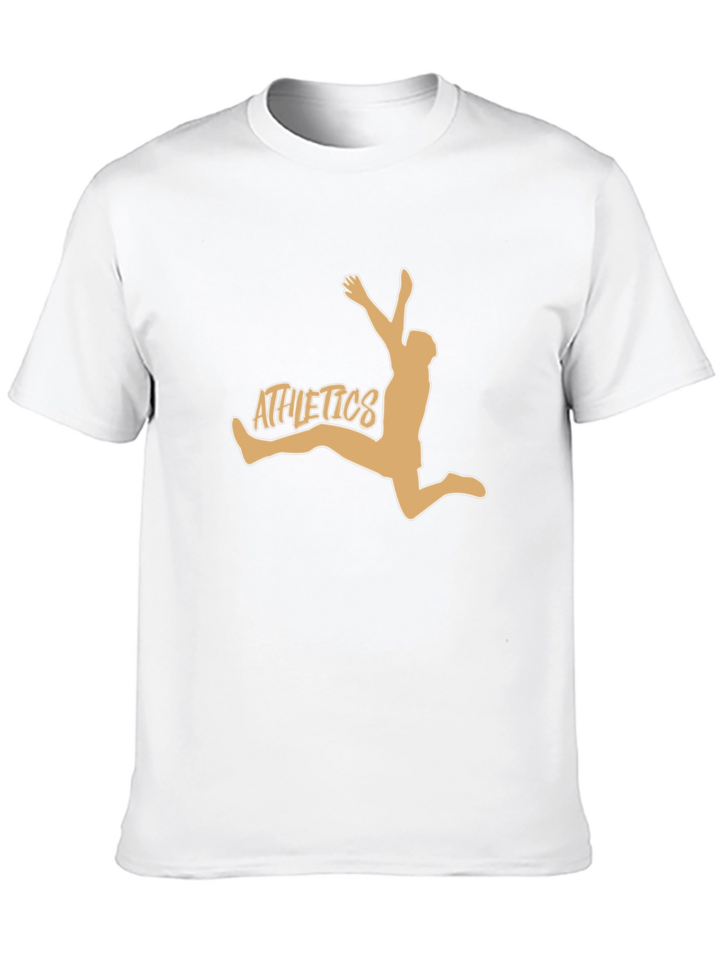 Athletics Graphic Tee - Black Cotton Blend T-Shirt