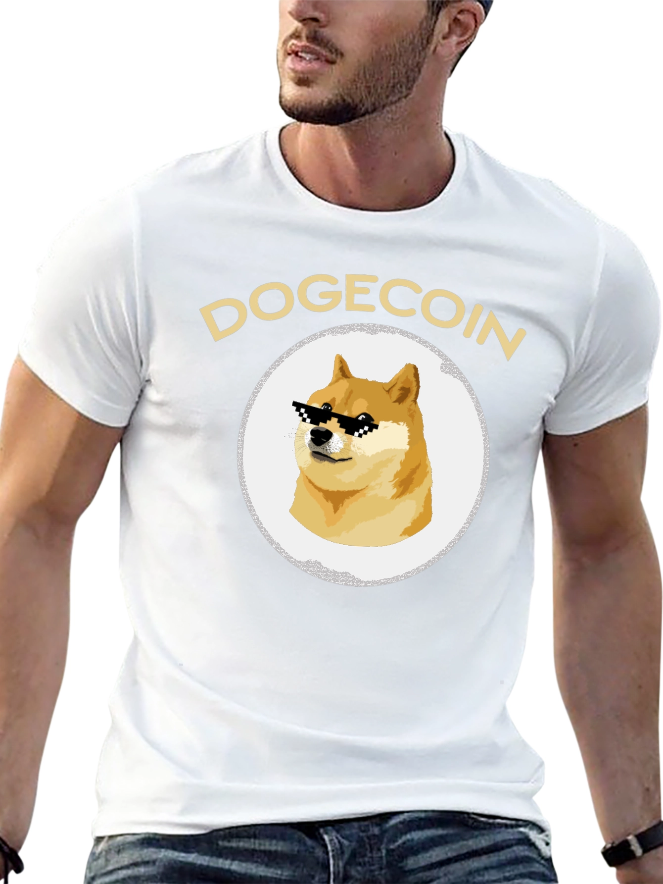 DogeCoin Meme Graphic Tee - Crypto Cool!