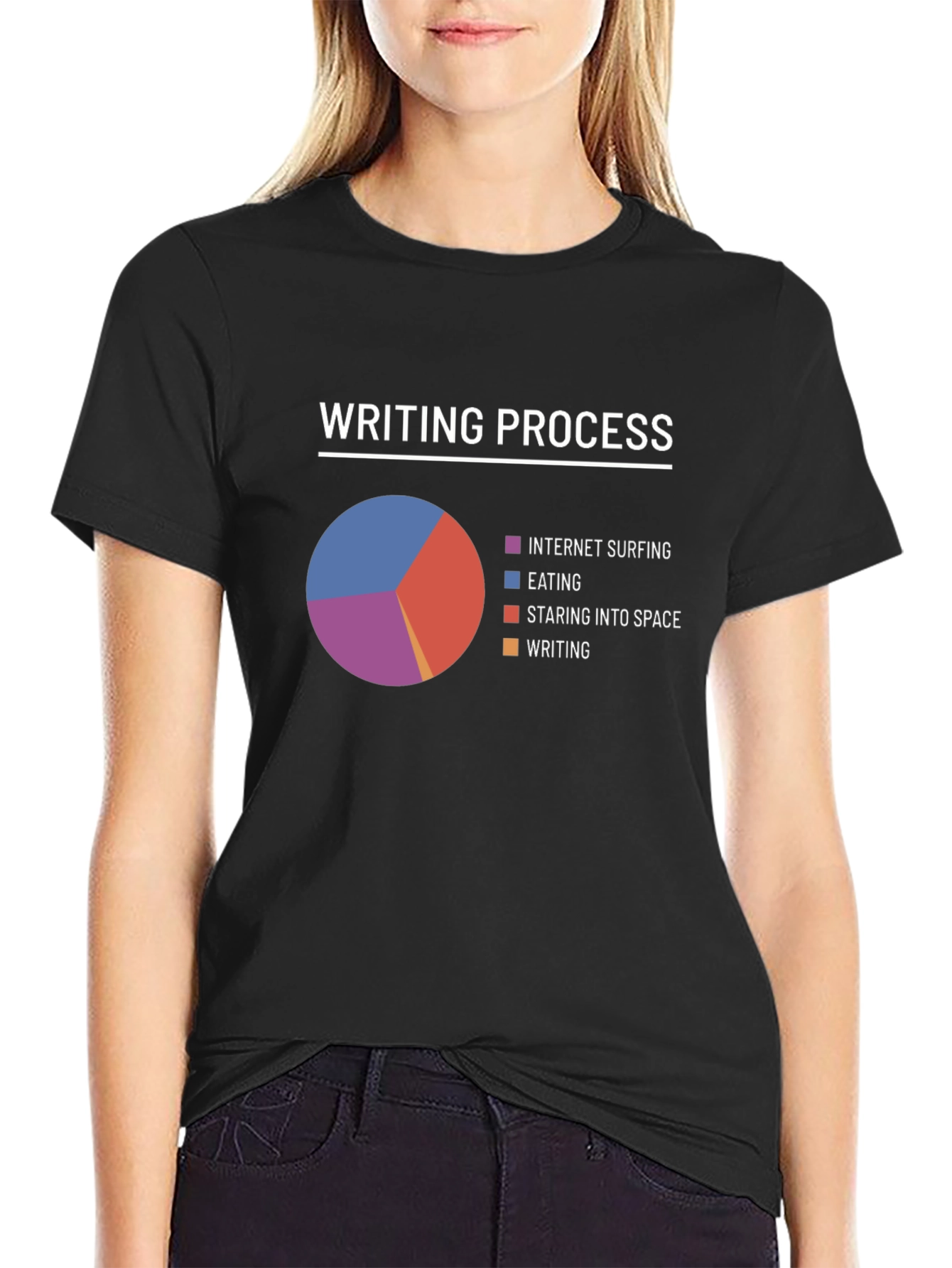 Writing Process T-Shirt - Humorous Writer Tee