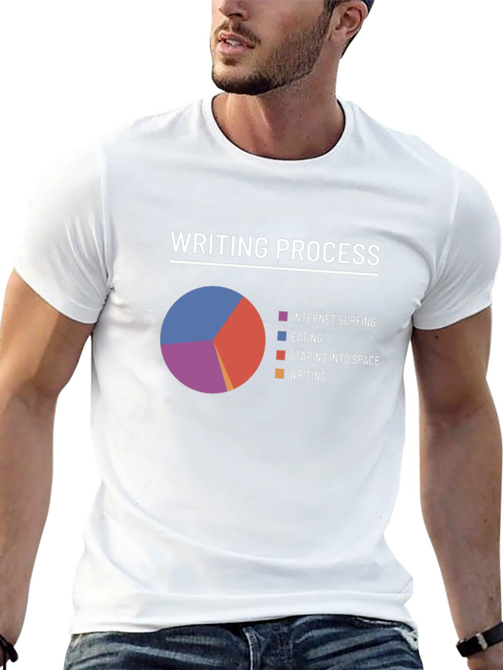 Writing Process T-Shirt - Humorous Writer Tee