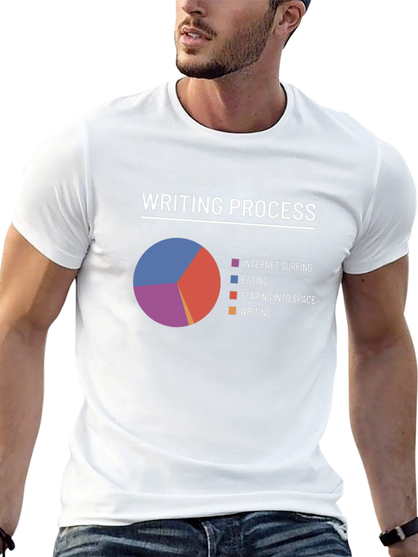 Writing Process T-Shirt - Humorous Writer Tee