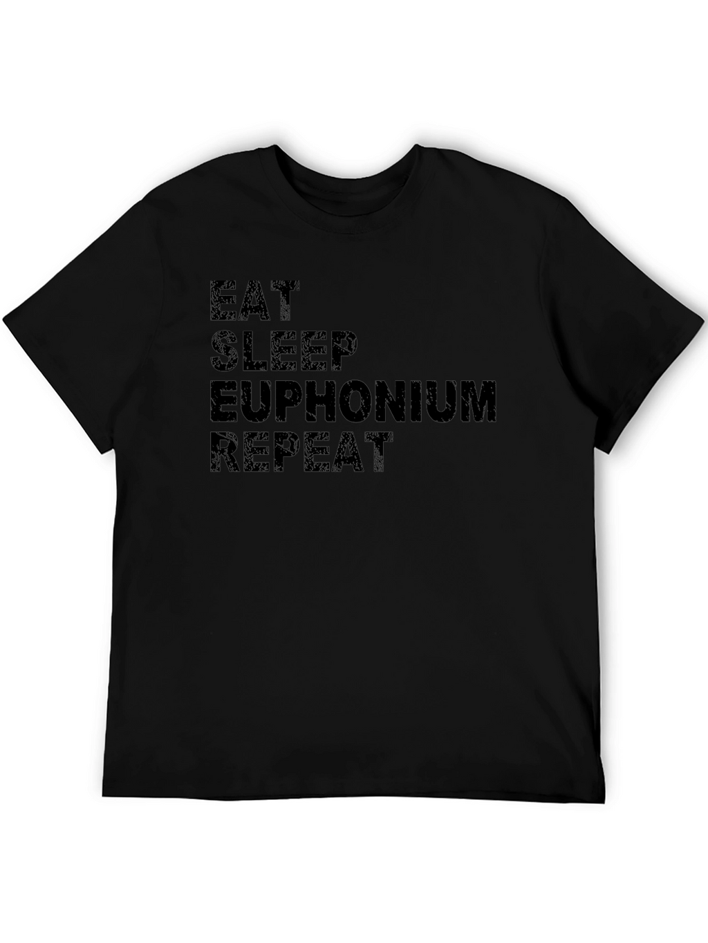 Eat Sleep Euphonium Repeat Black T-Shirt