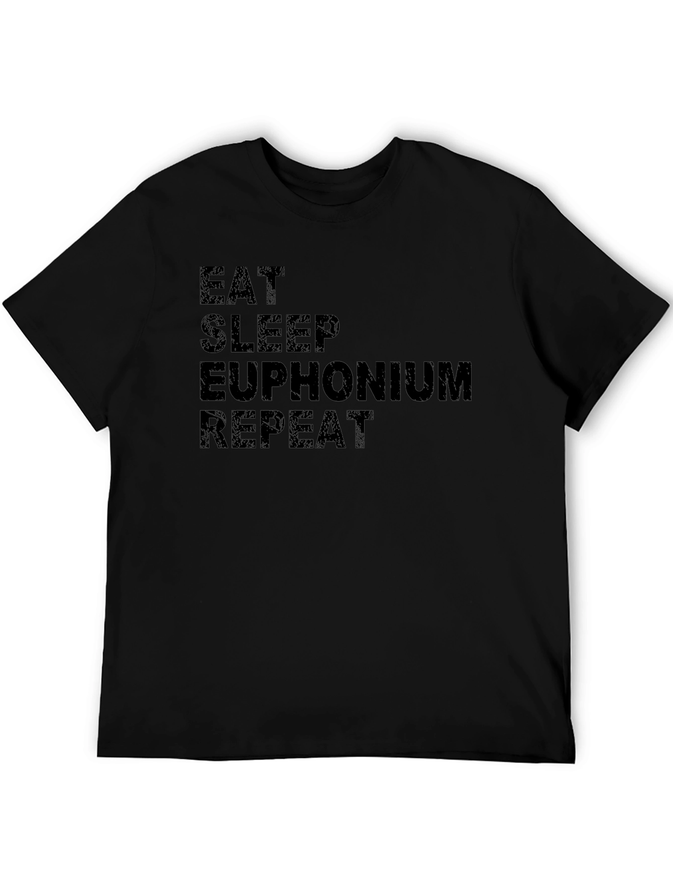 Eat Sleep Euphonium Repeat Black T-Shirt