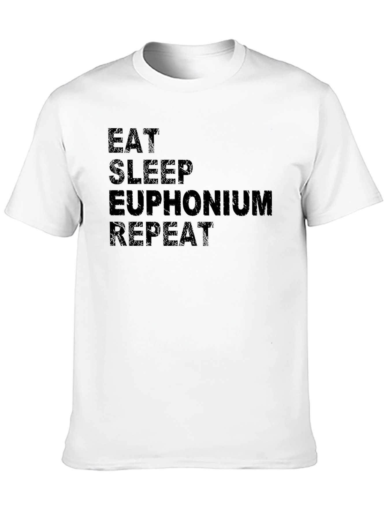 Eat Sleep Euphonium Repeat Black T-Shirt