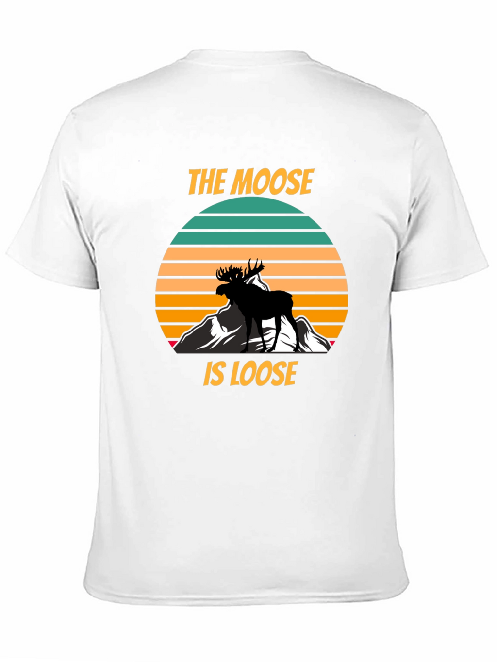 The Moose Is Loose Black Graphic T-Shirt