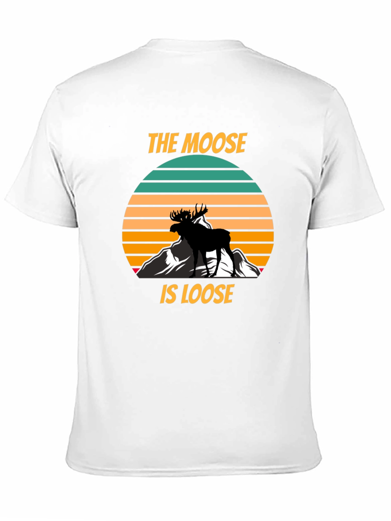 The Moose Is Loose Black Graphic T-Shirt