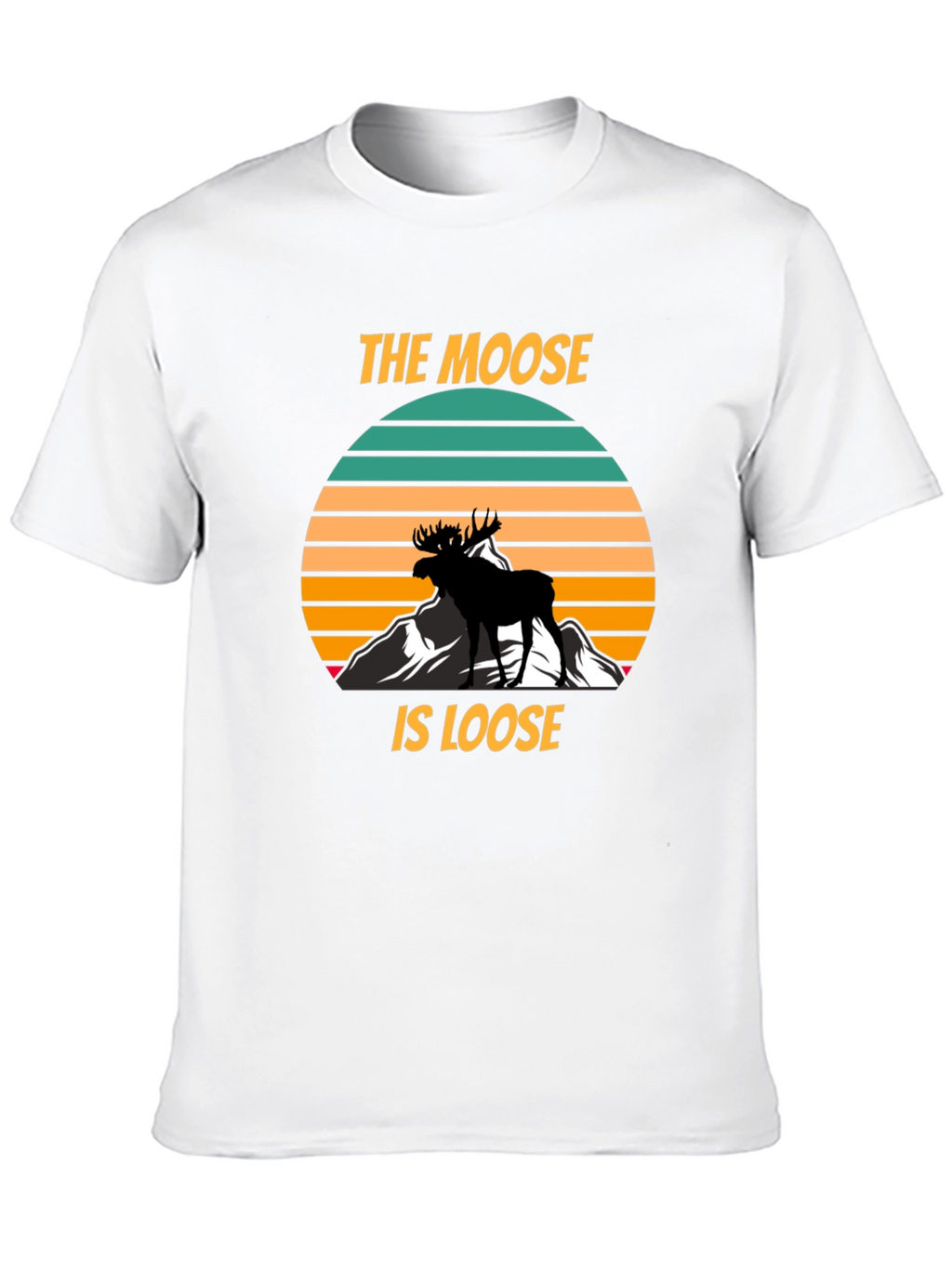 The Moose Is Loose Black Graphic T-Shirt