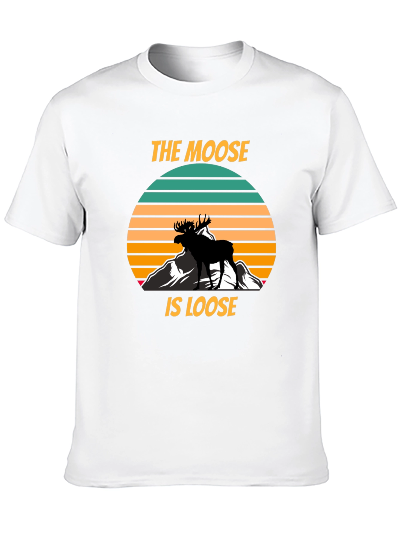 The Moose Is Loose Black Graphic T-Shirt