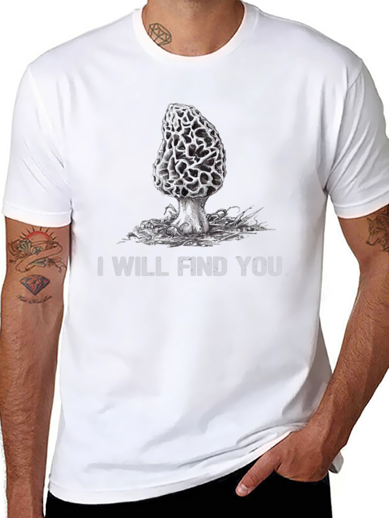 I Will Find You Morel Mushroom T-Shirt