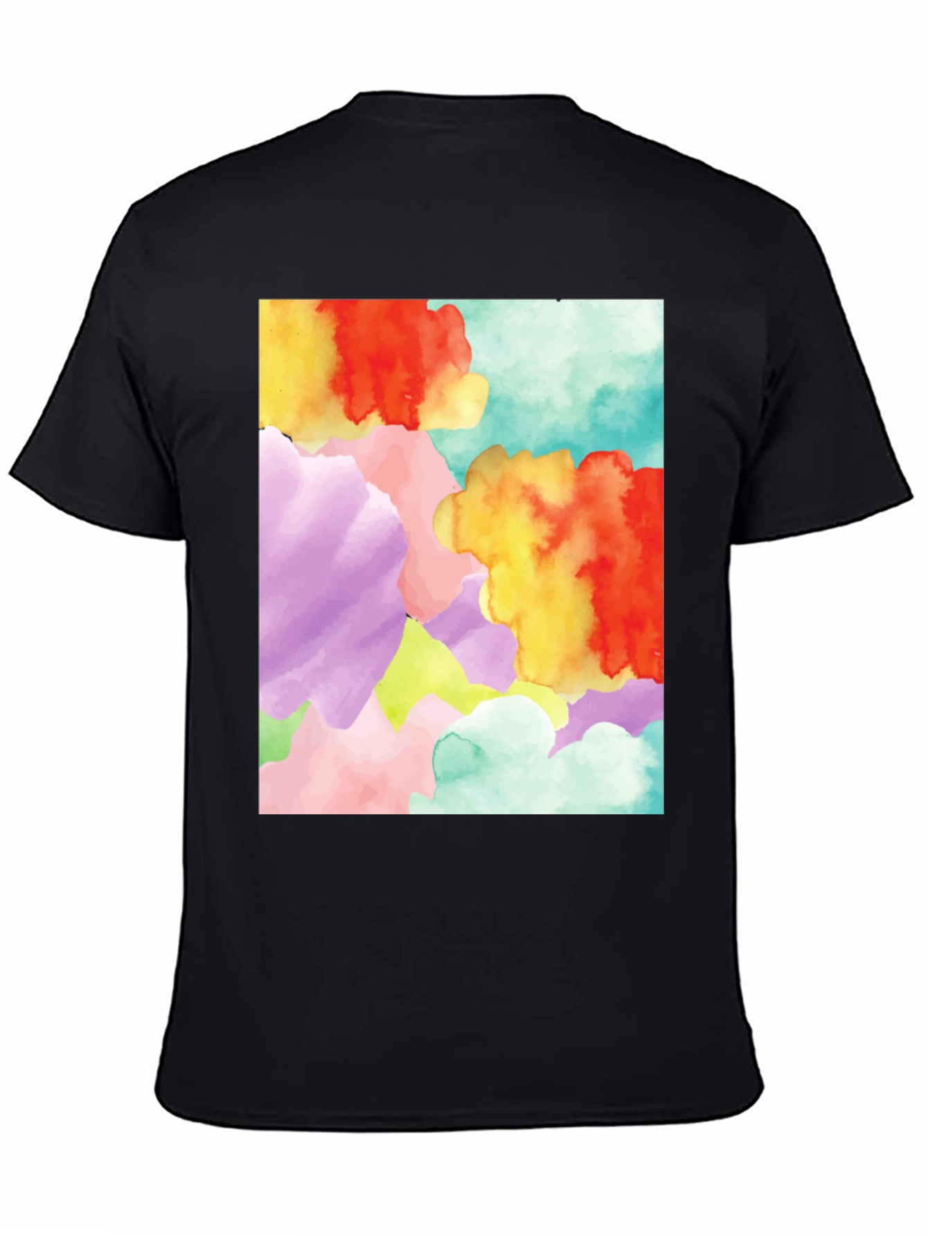 Abstract Watercolor Graphic Tee - Unique Design