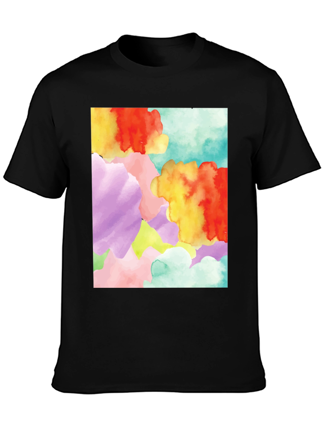 Abstract Watercolor Graphic Tee - Unique Design