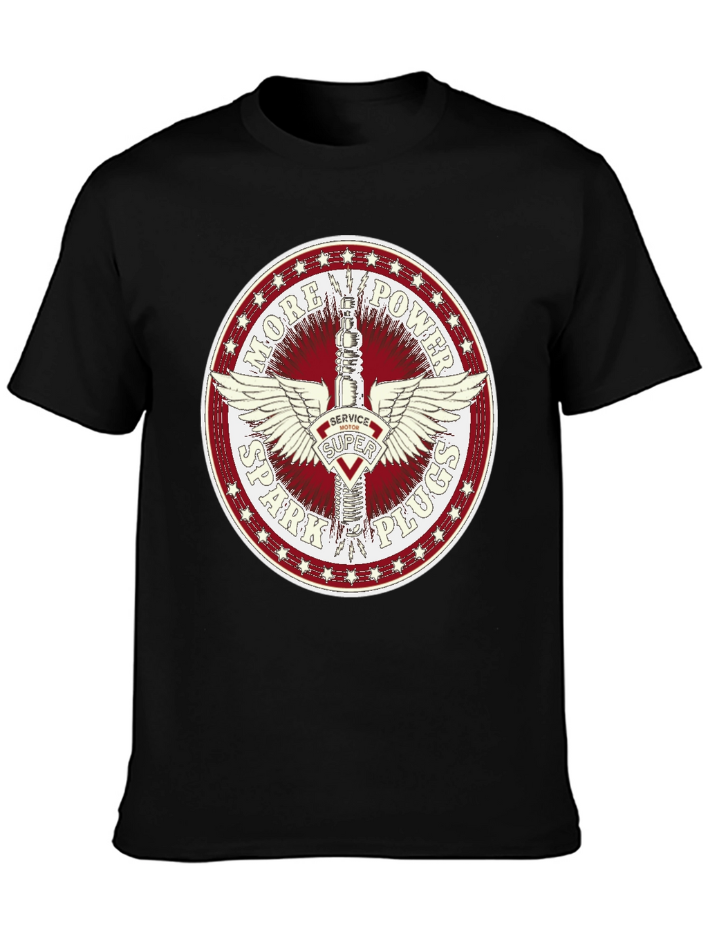 More Power Spark Plugs Graphic Tee