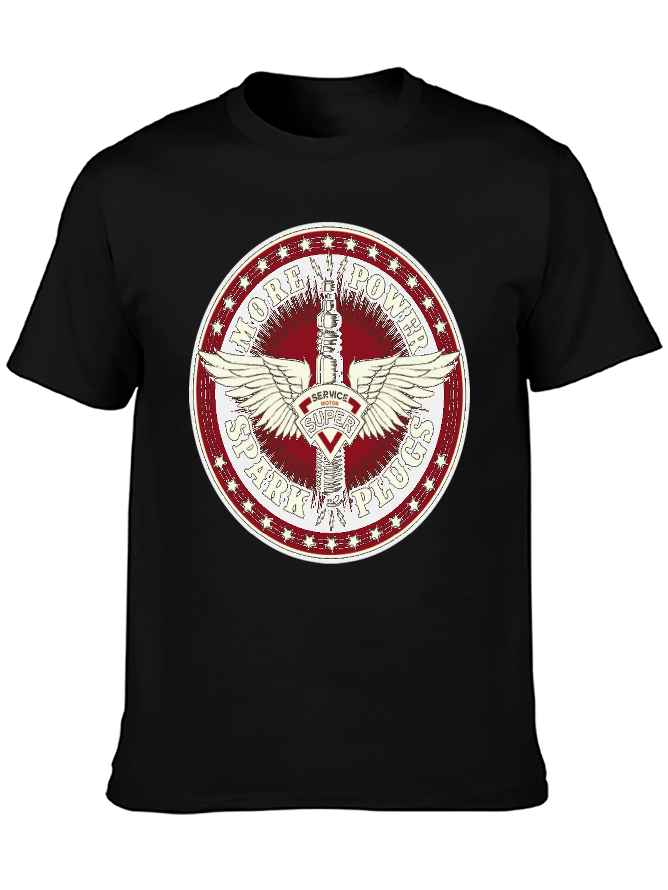 More Power Spark Plugs Graphic Tee