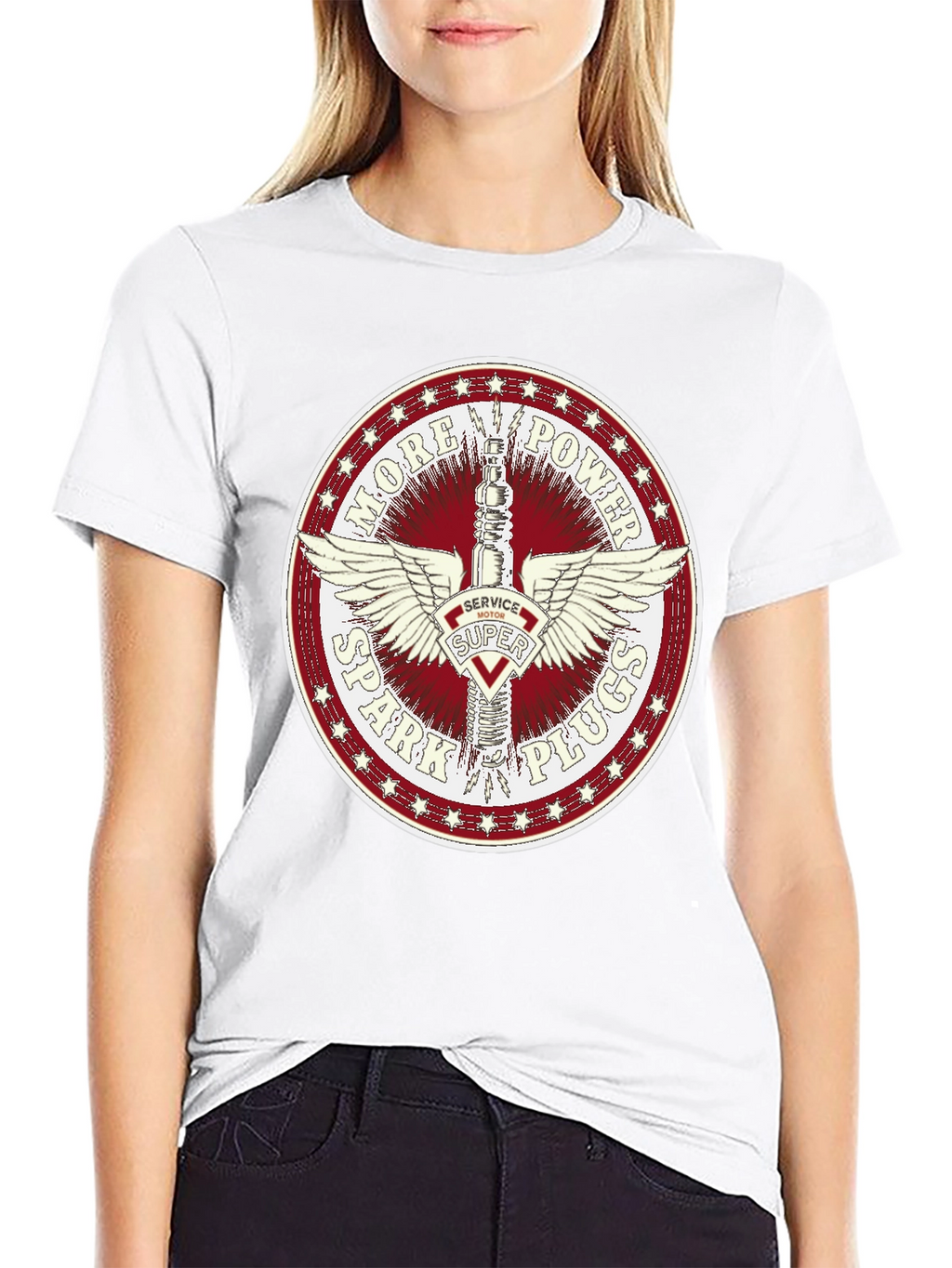 More Power Spark Plugs Graphic Tee