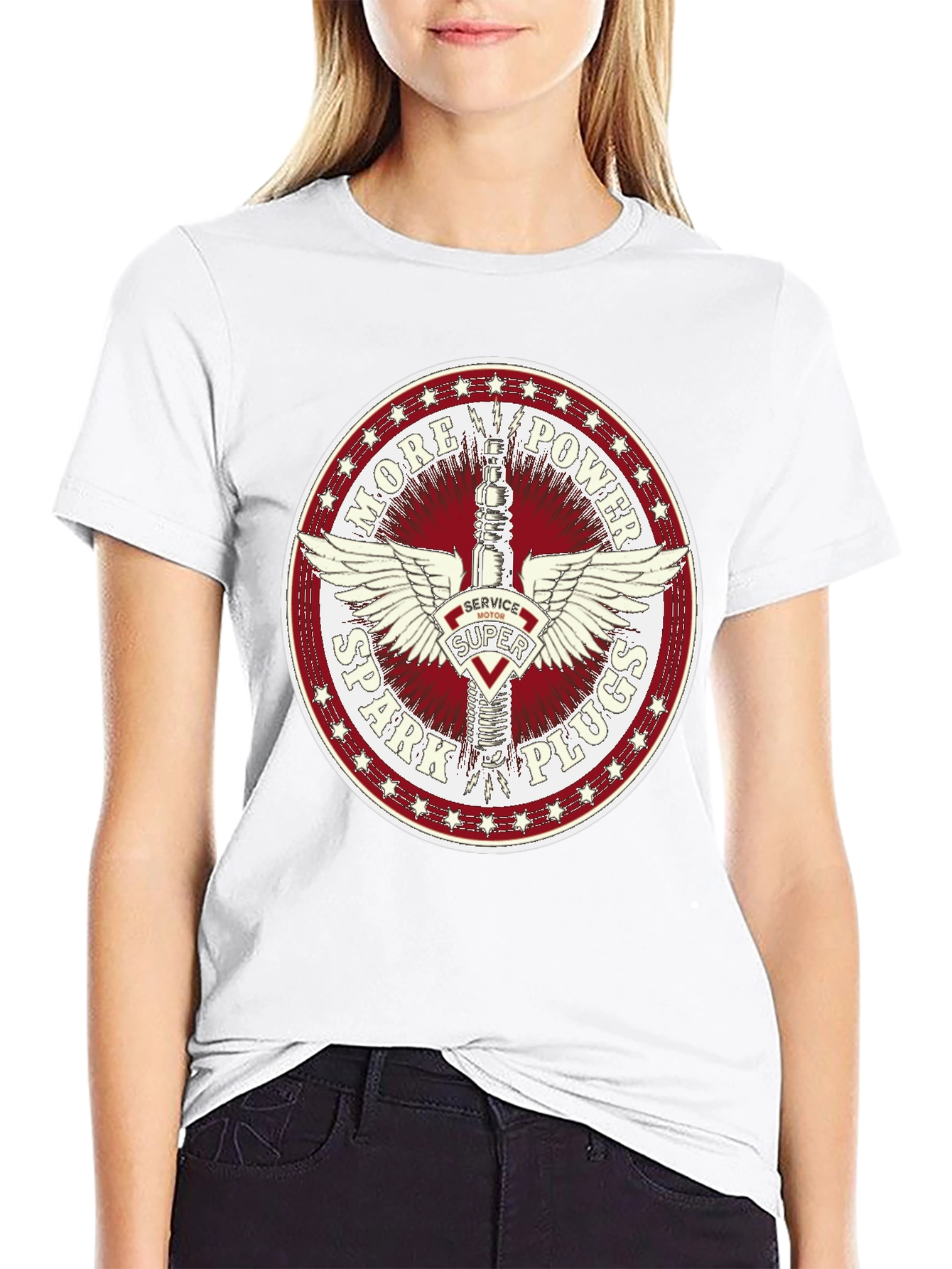 More Power Spark Plugs Graphic Tee
