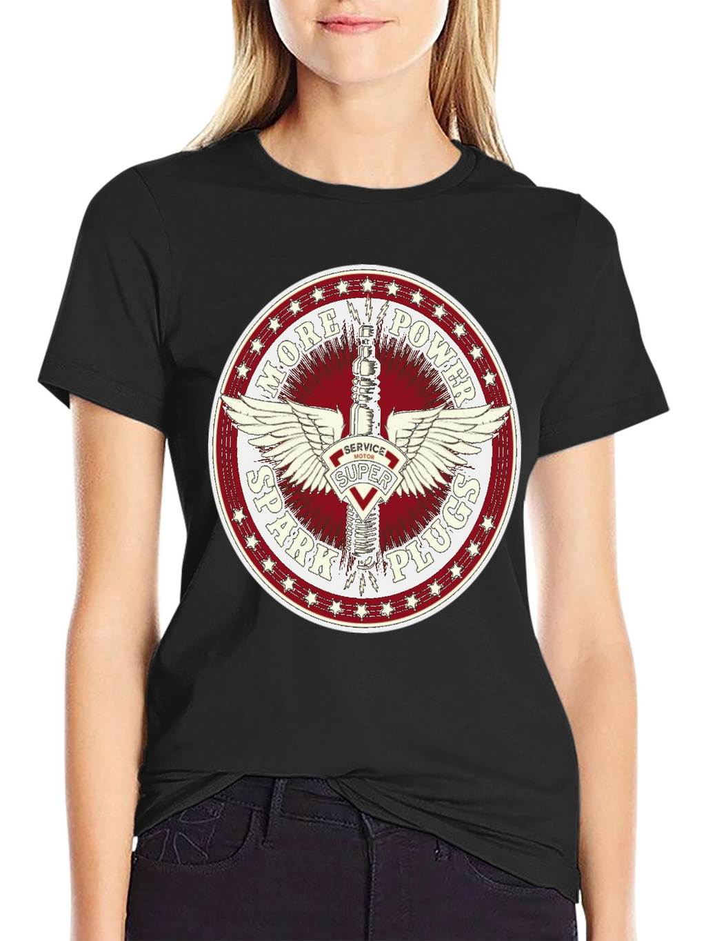 More Power Spark Plugs Graphic Tee