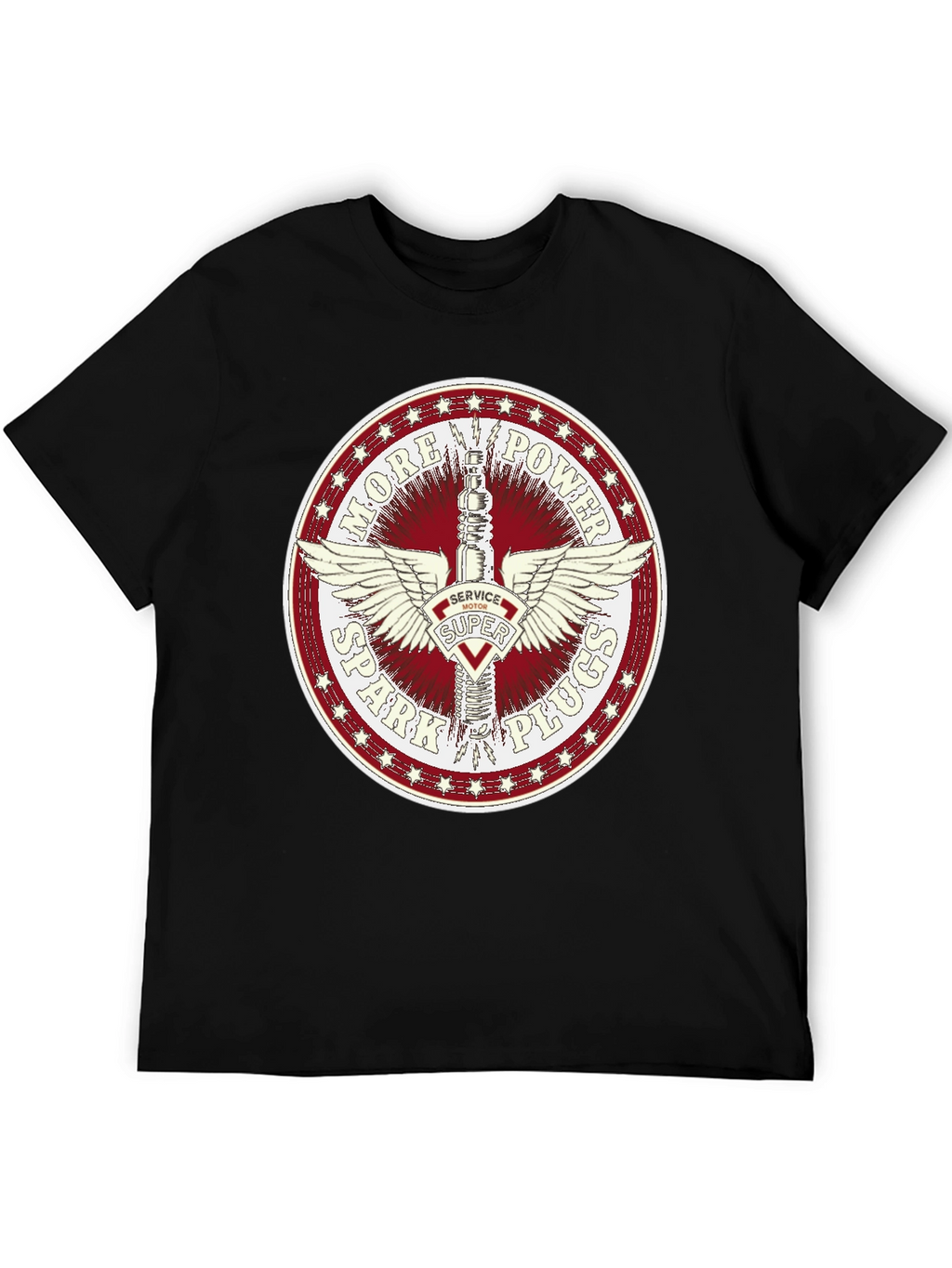 More Power Spark Plugs Graphic Tee