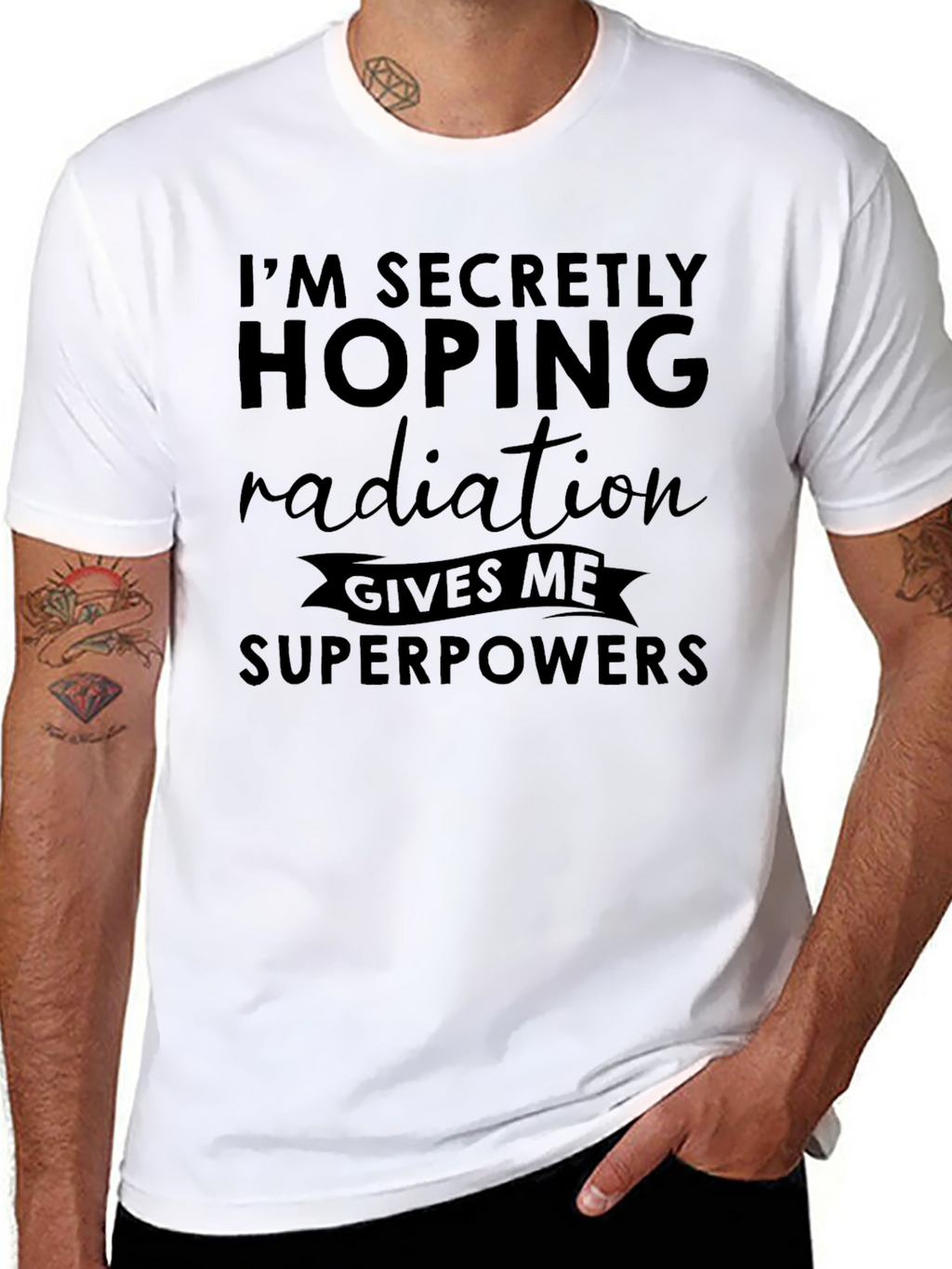 Radiation Superpowers Funny Graphic Tee