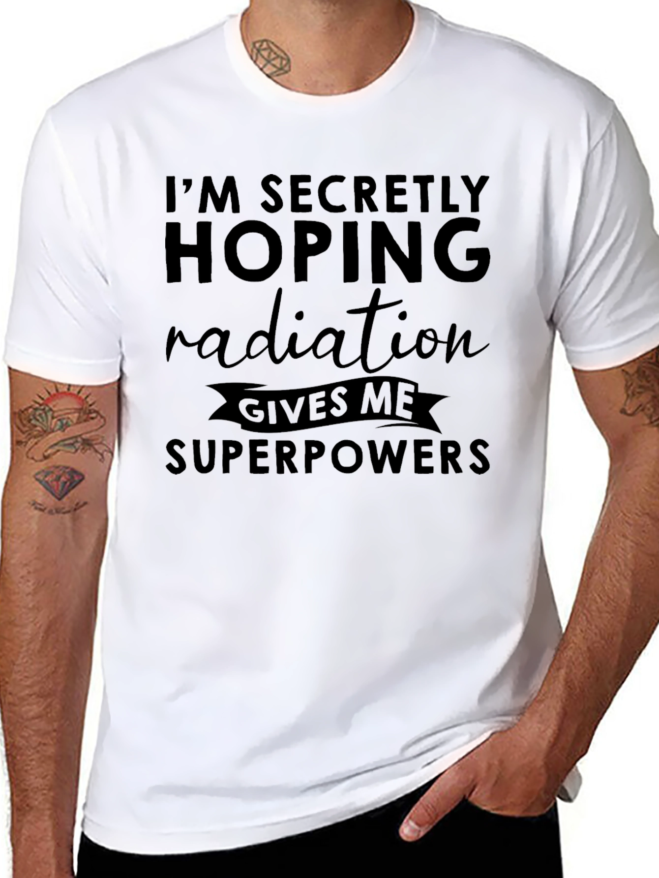 Radiation Superpowers Funny Graphic Tee