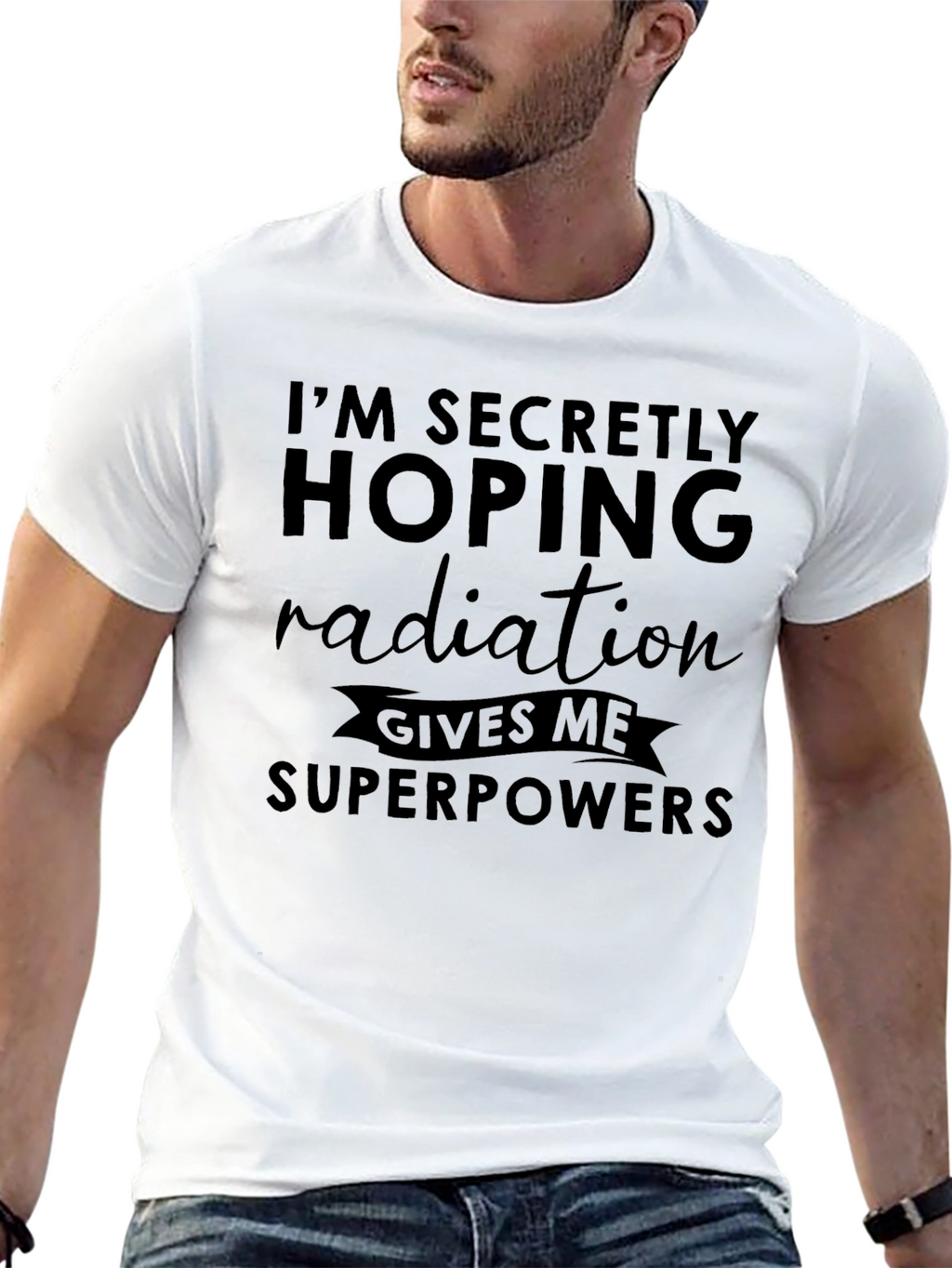 Radiation Superpowers Funny Graphic Tee
