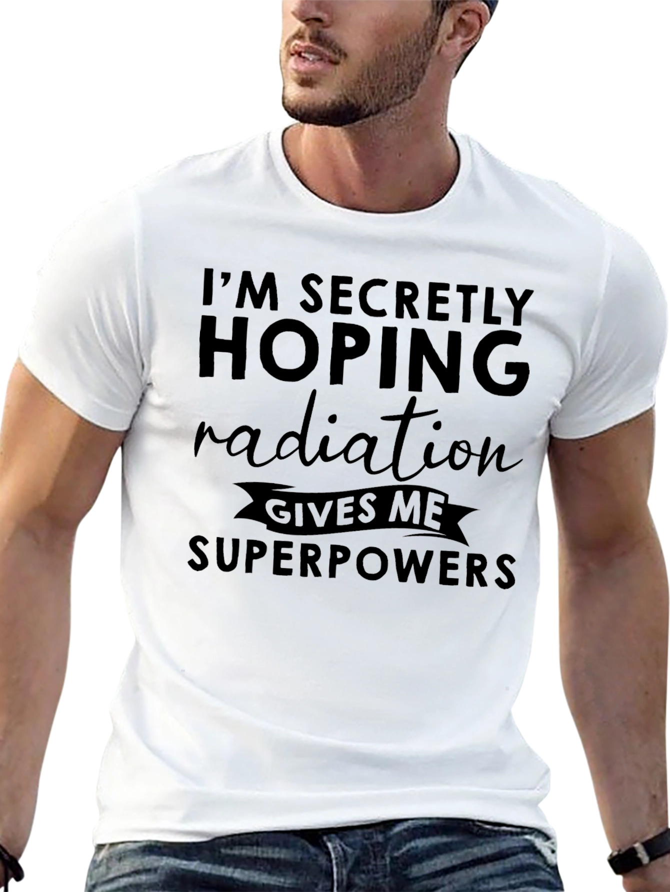 Radiation Superpowers Funny Graphic Tee