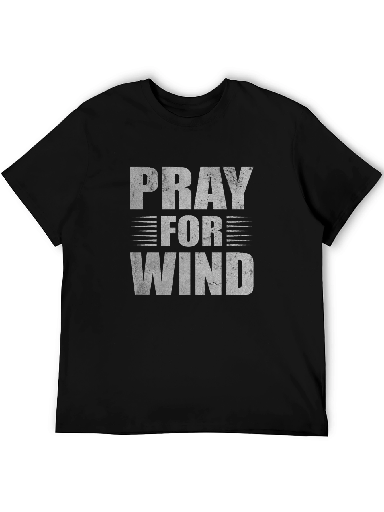 Pray for Wind T-Shirt - Black Graphic Tee