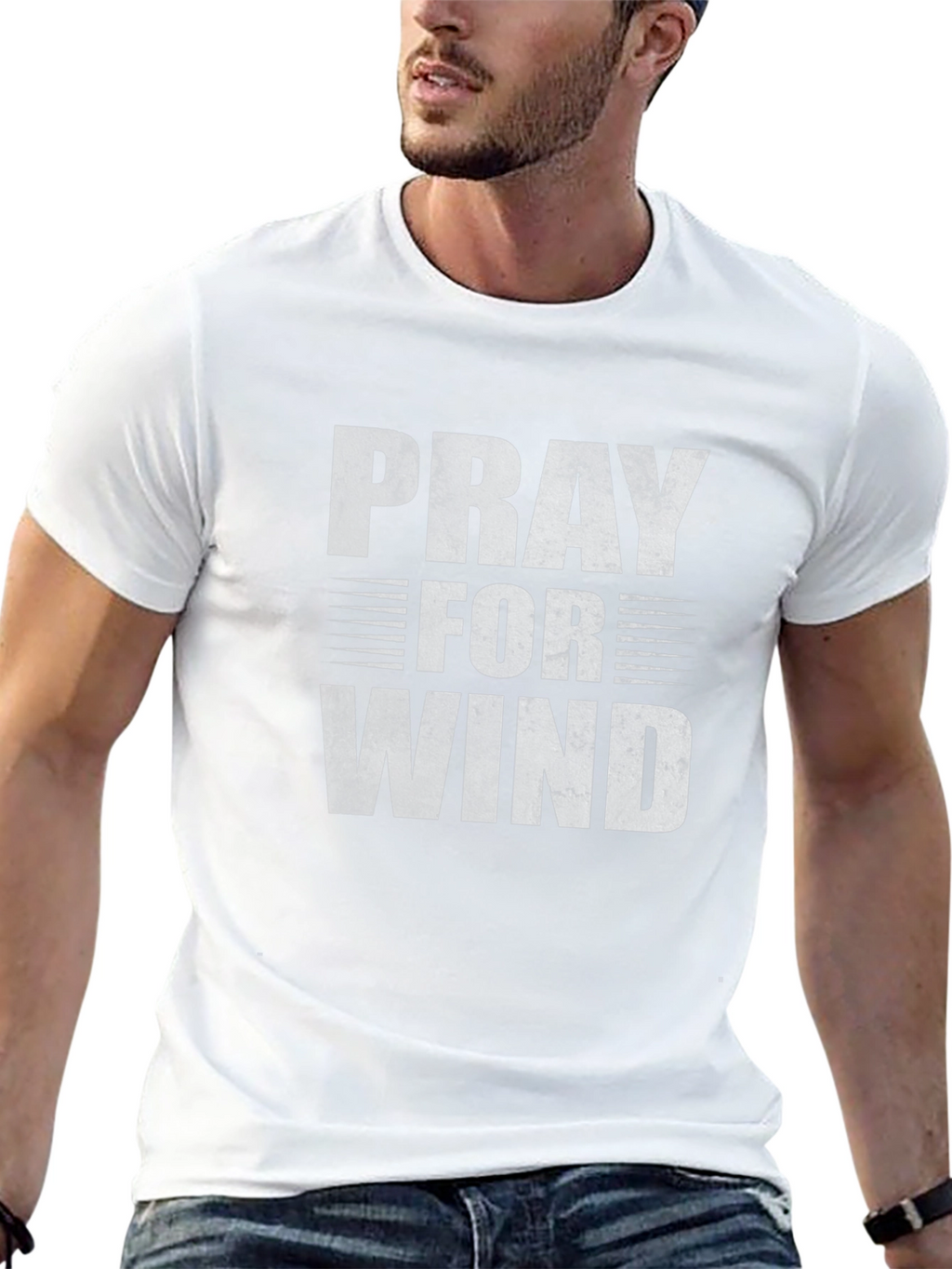 Pray for Wind T-Shirt - Black Graphic Tee