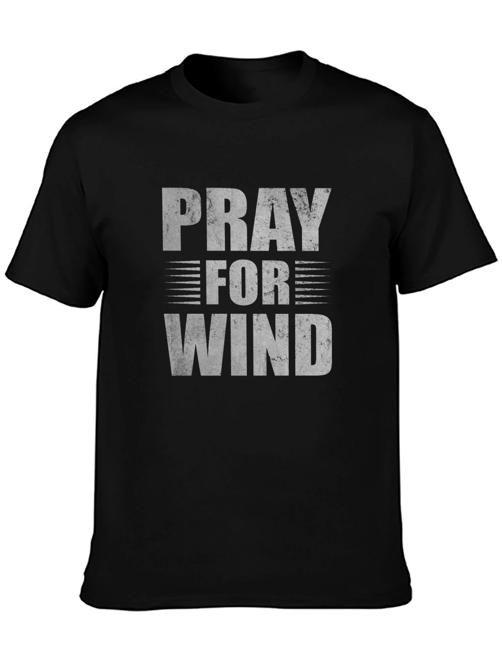 Pray for Wind T-Shirt - Black Graphic Tee