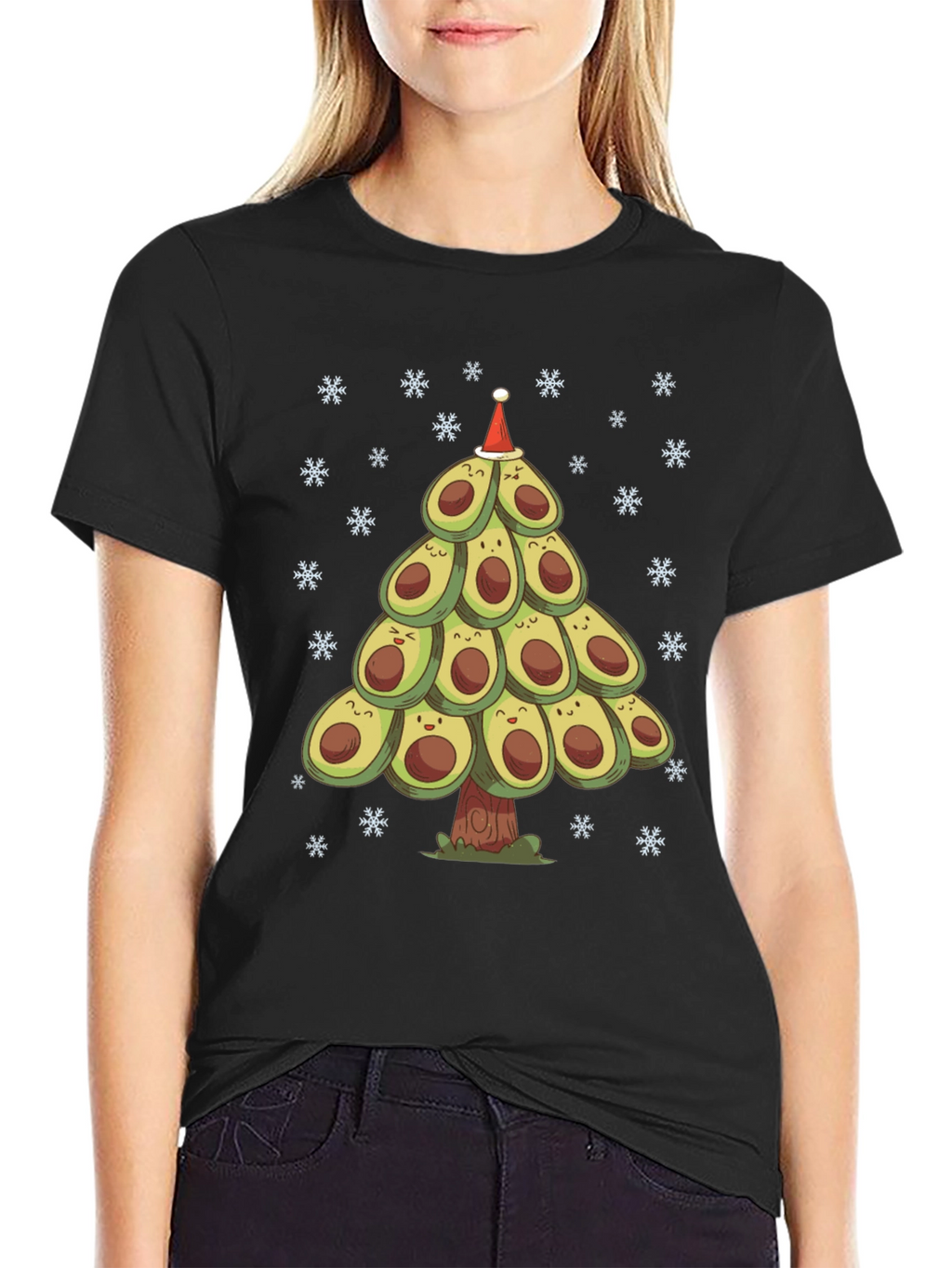 Avocado Christmas Tree T-Shirt