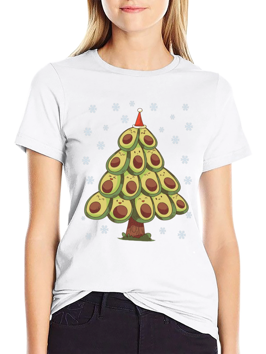 Avocado Christmas Tree T-Shirt