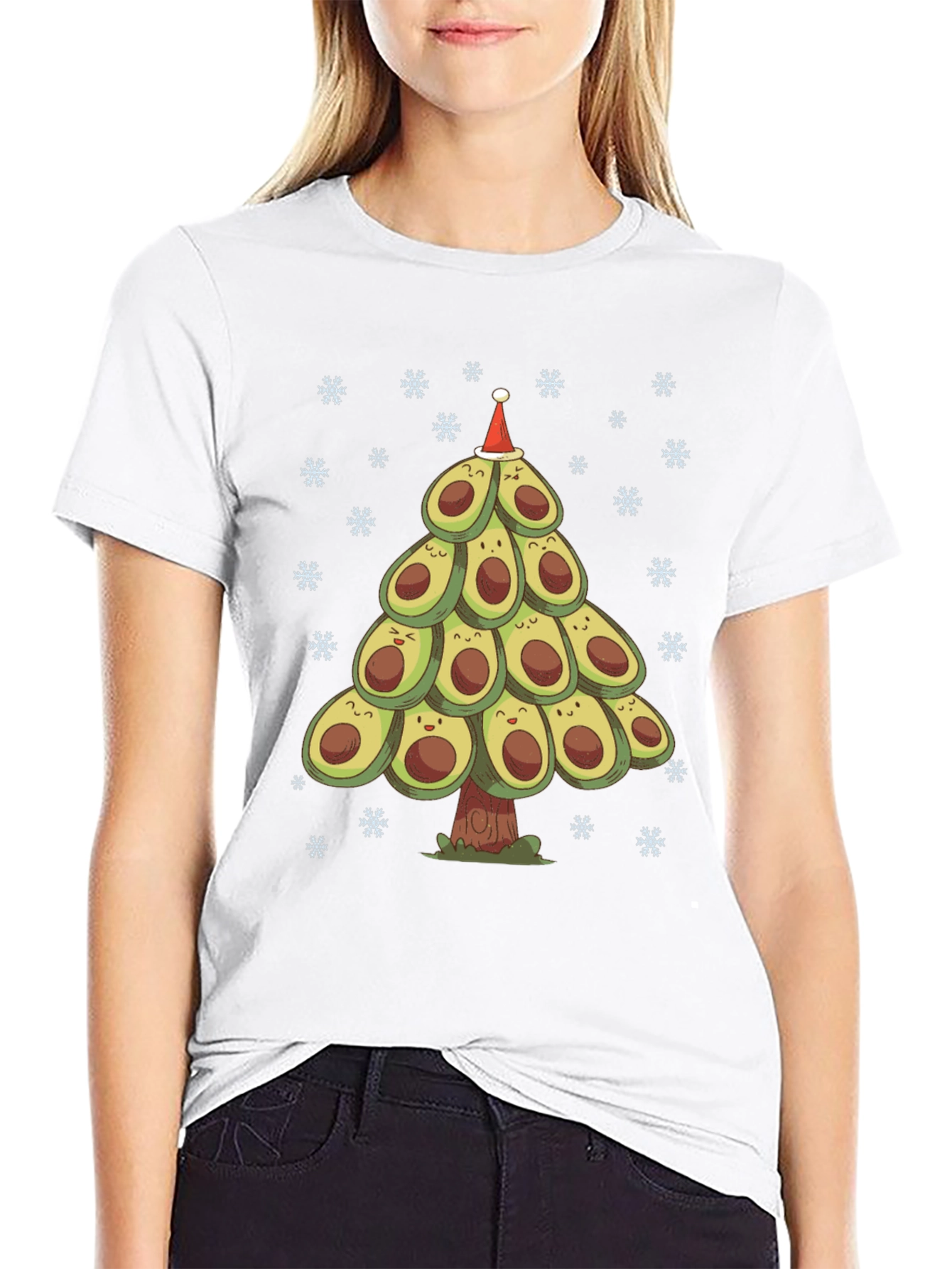 Avocado Christmas Tree T-Shirt