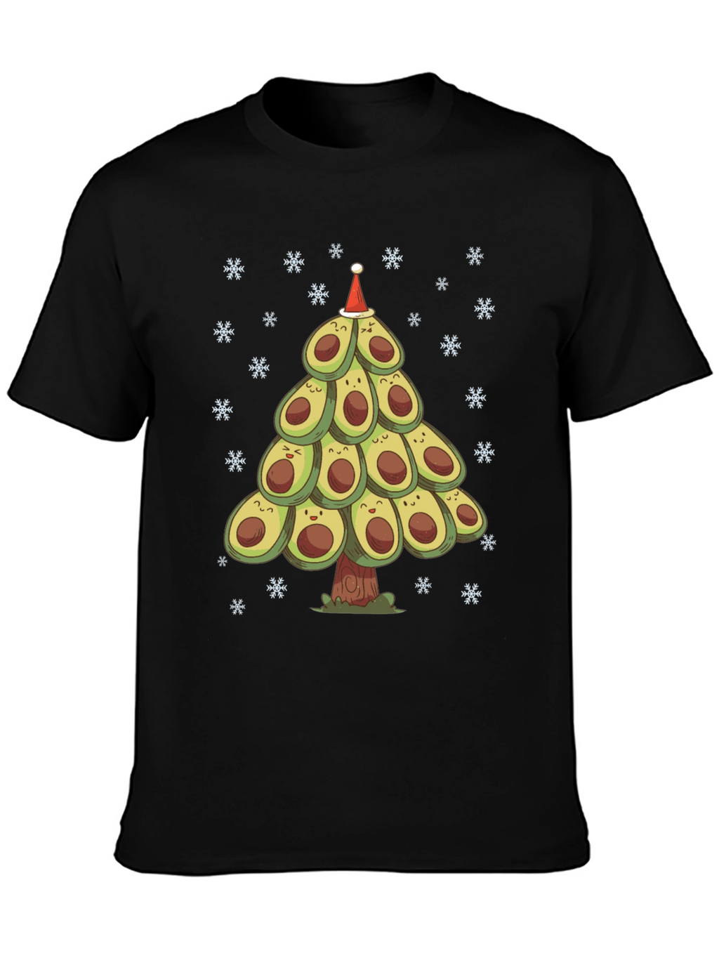Avocado Christmas Tree T-Shirt