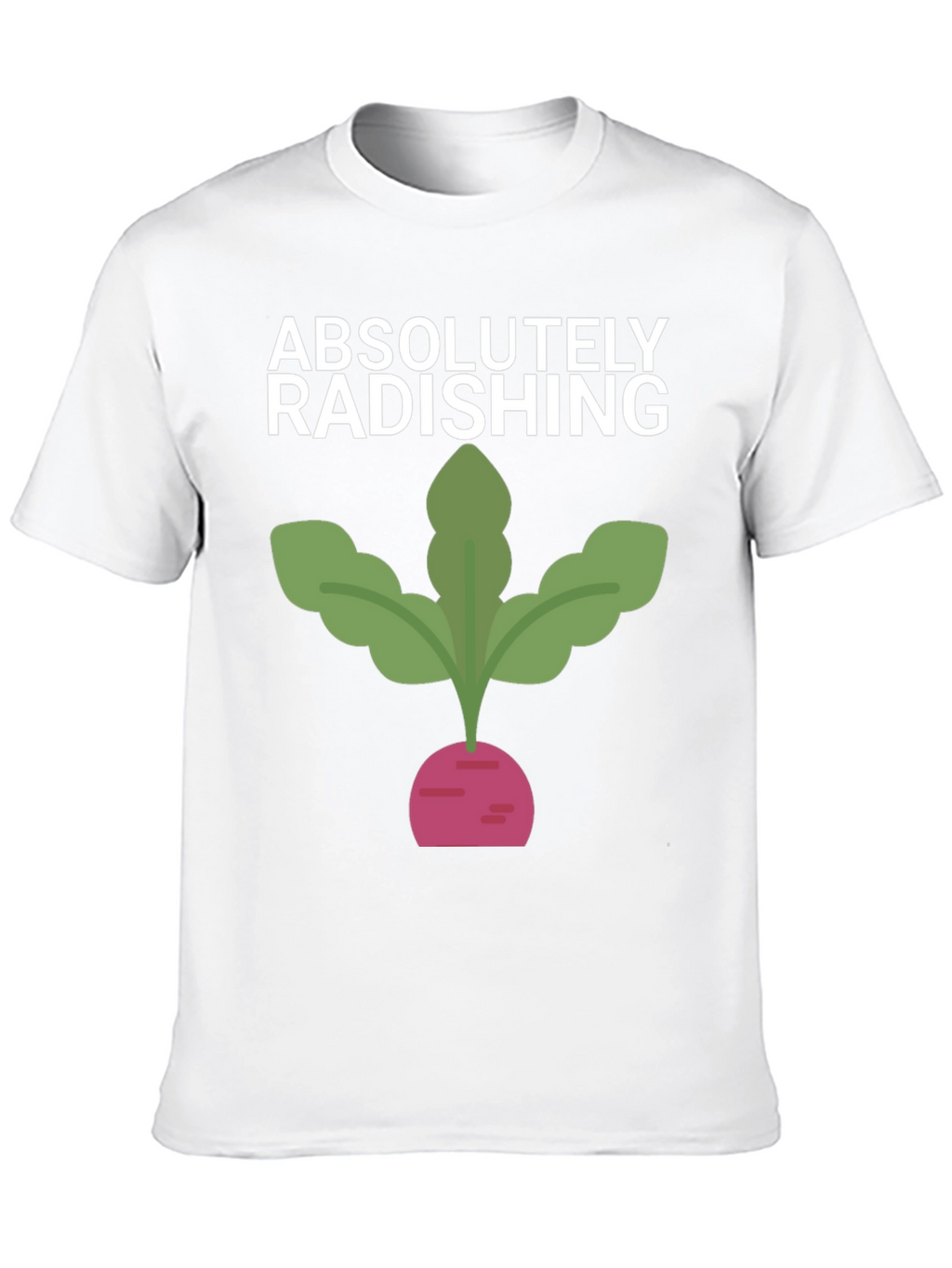 Absolutely Radishing Graphic Tee - Black Cotton T-Shirt
