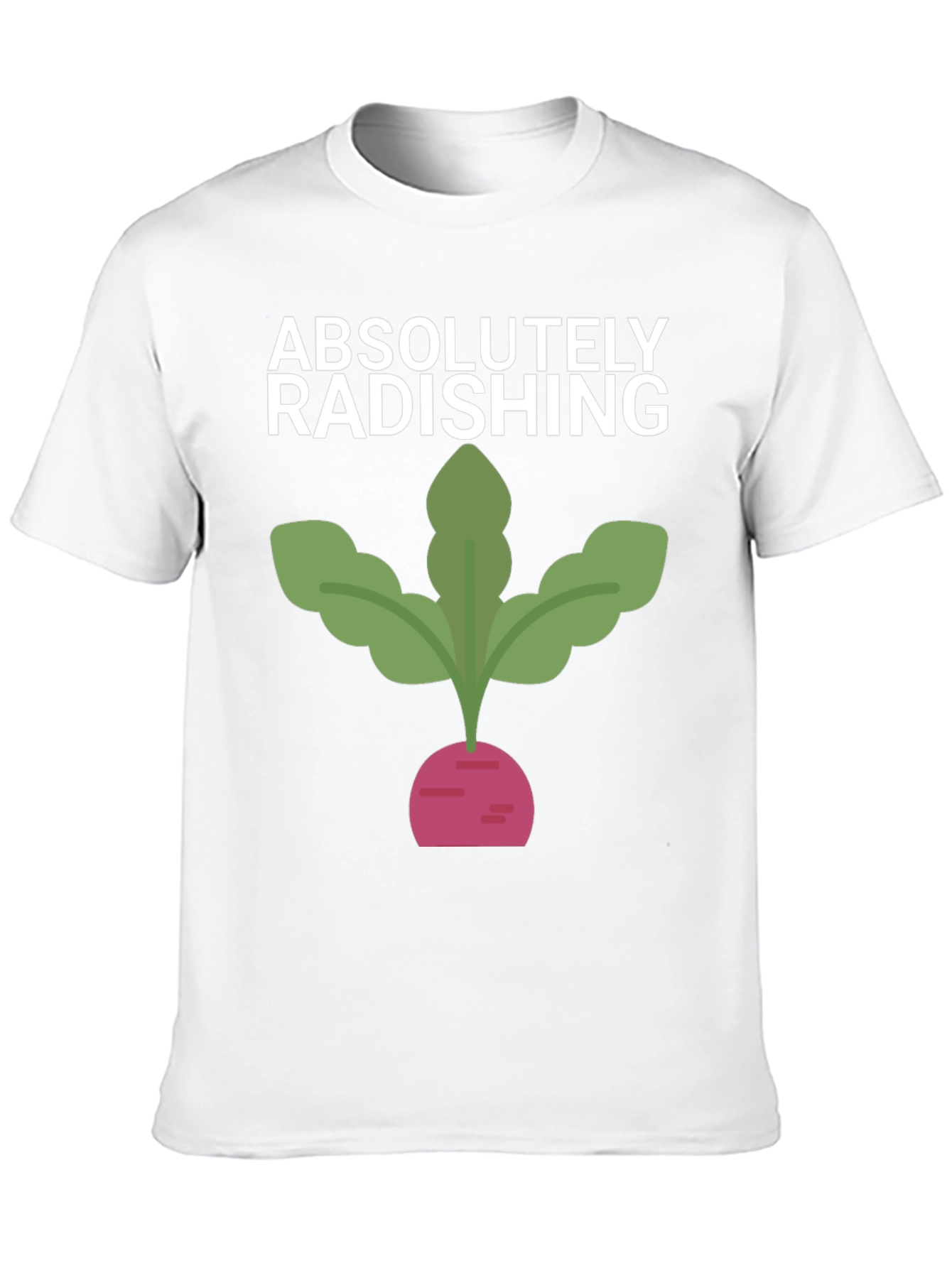Absolutely Radishing Graphic Tee - Black Cotton T-Shirt