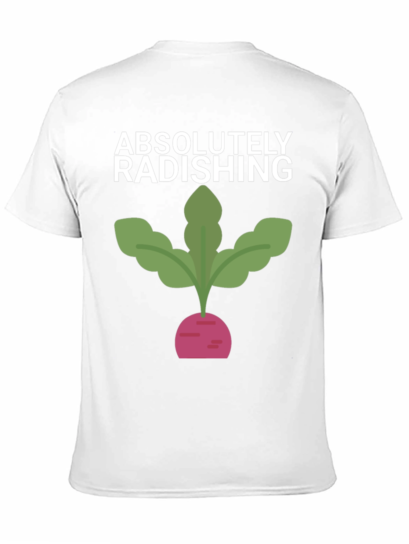 Absolutely Radishing Graphic Tee - Black Cotton T-Shirt