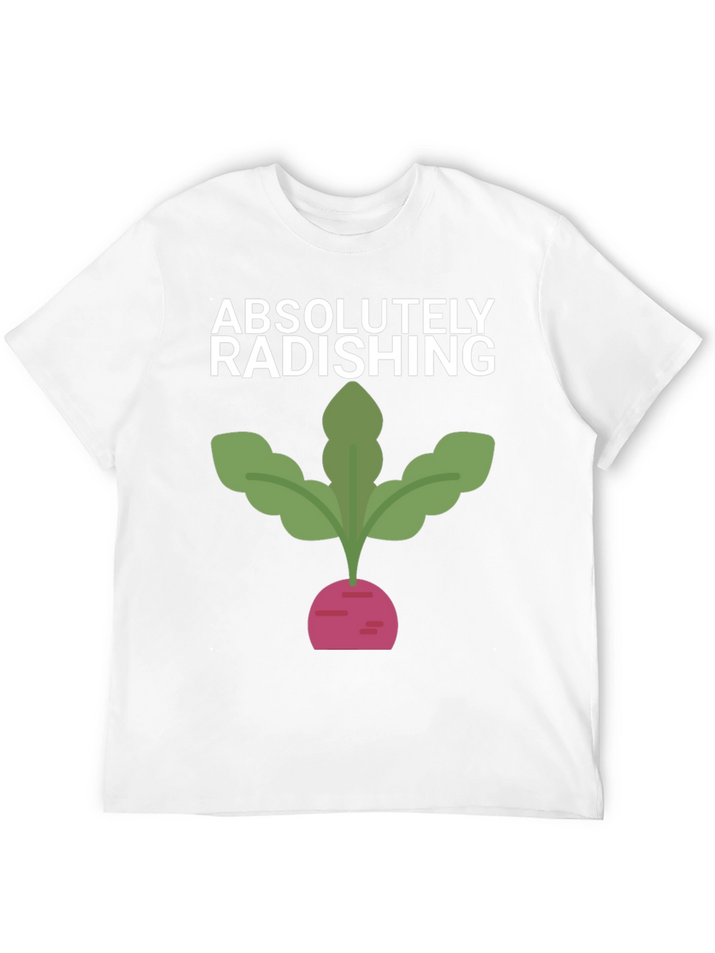 Absolutely Radishing Graphic Tee - Black Cotton T-Shirt