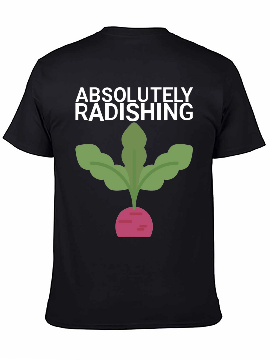 Absolutely Radishing Graphic Tee - Black Cotton T-Shirt