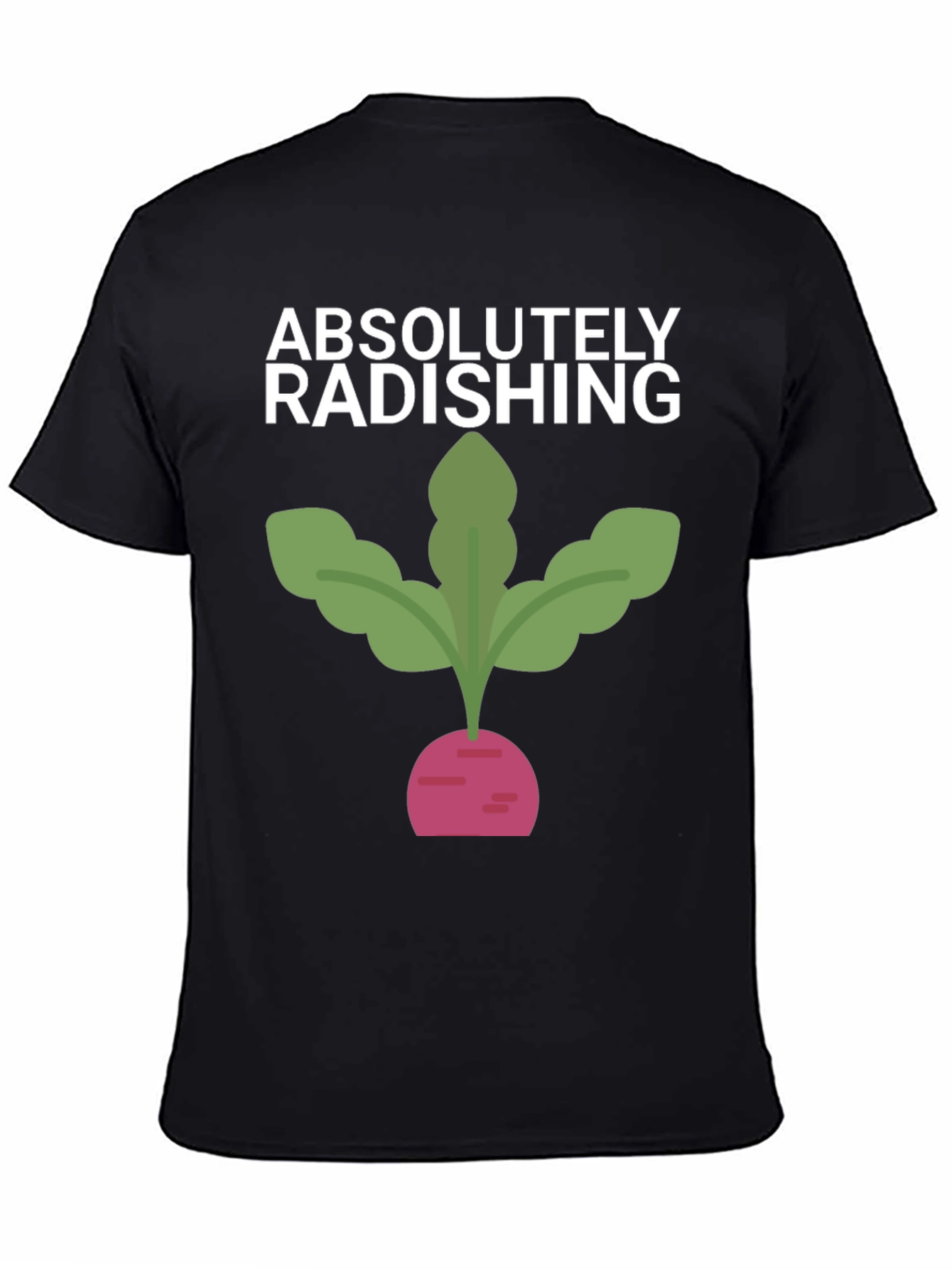 Absolutely Radishing Graphic Tee - Black Cotton T-Shirt