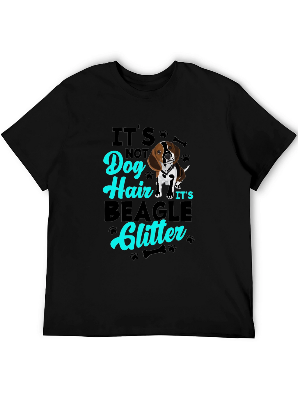 Beagle Glitter T-Shirt - Dog Lover Tee