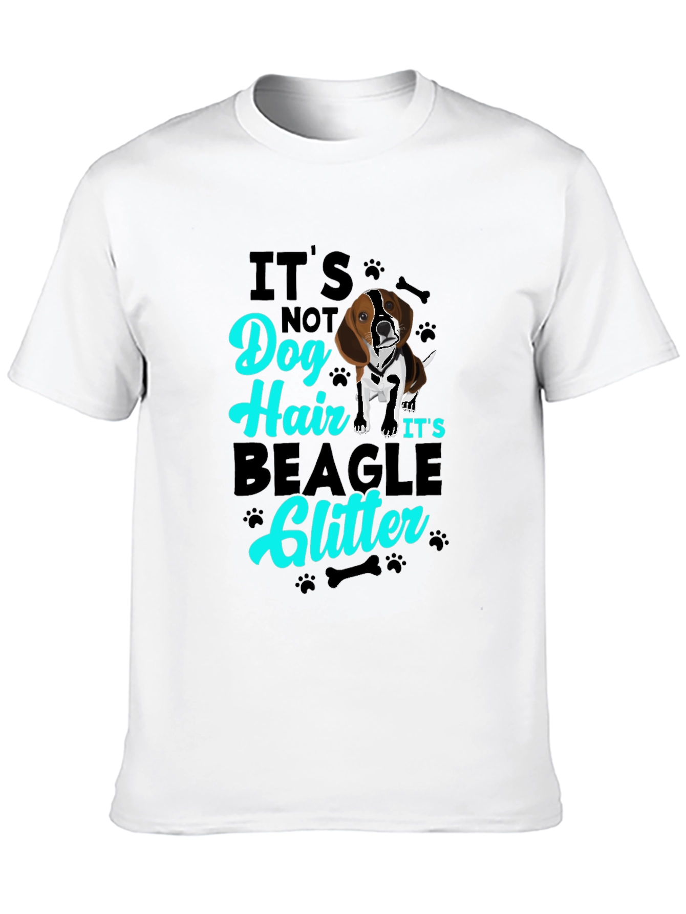 Beagle Glitter T-Shirt - Dog Lover Tee